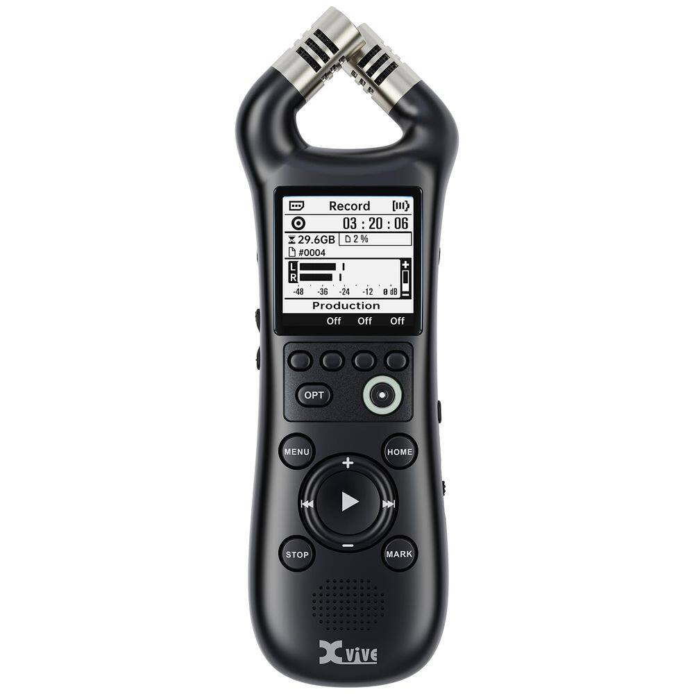 Gravador de áudio estéreo portátil Xvive XV1-R 32-bit Float