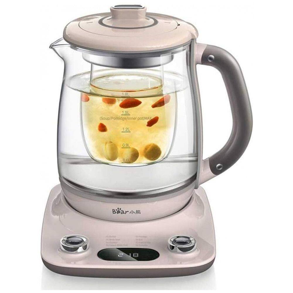 Chaleira Elétrica Bear 1,8 Litros com Infusor para Chá e Desligamento Automático 110V Rosa