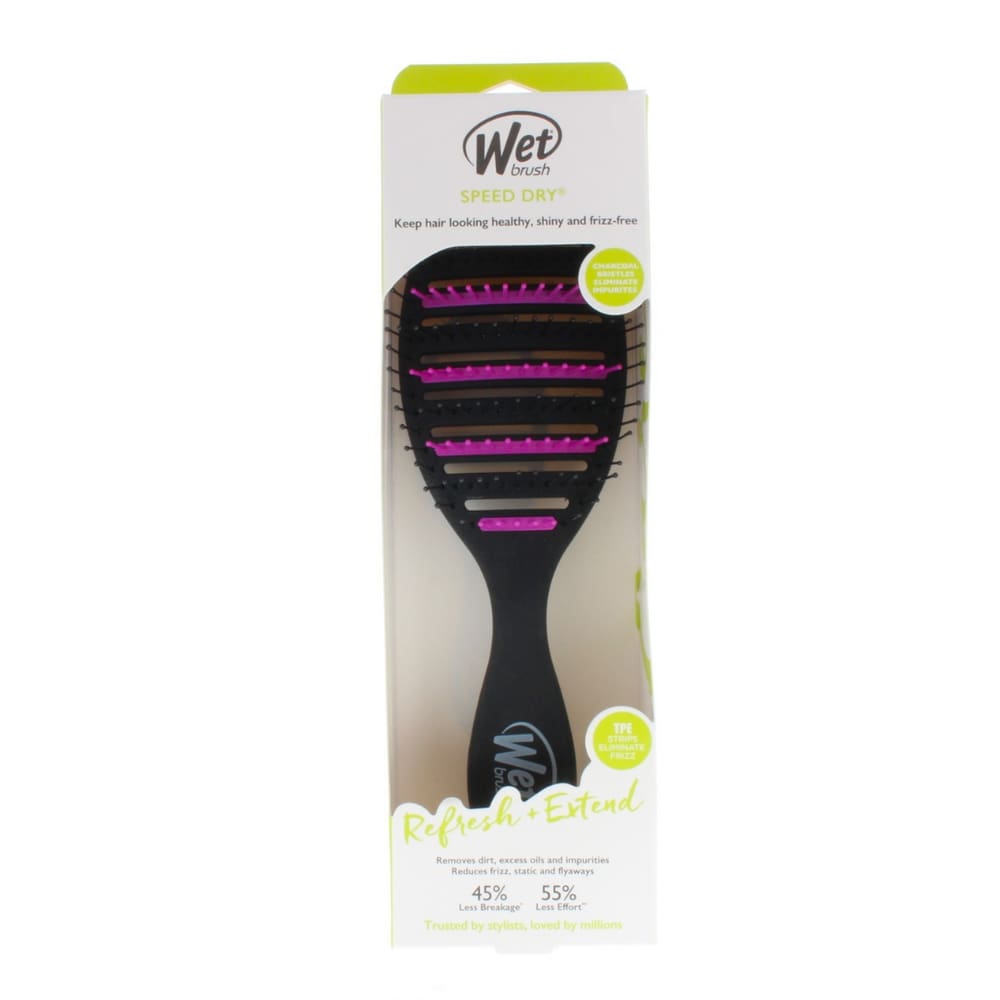 Wet Brush Speed Dry Purifying- Escova de Cabelo Preta/Roxa