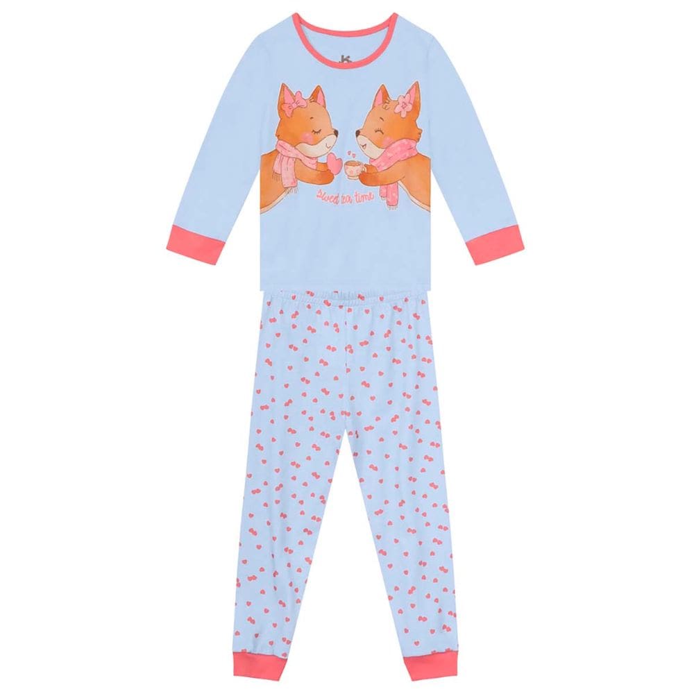 Pijama infantil menina raposinha brilha no escuro Brandili