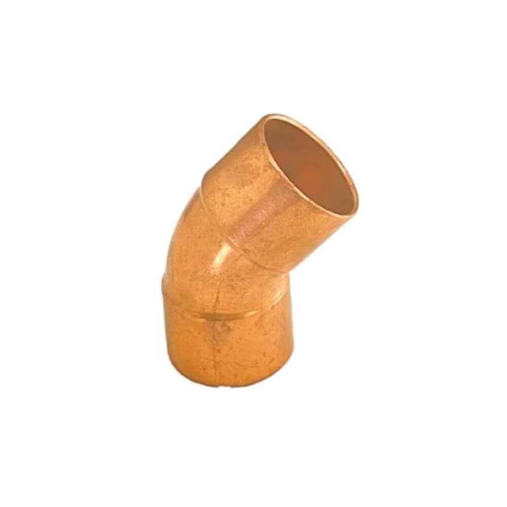 Curva 45° Conexão de Cobre 5/8 pol 1,40mm Hulter HT2C4558P