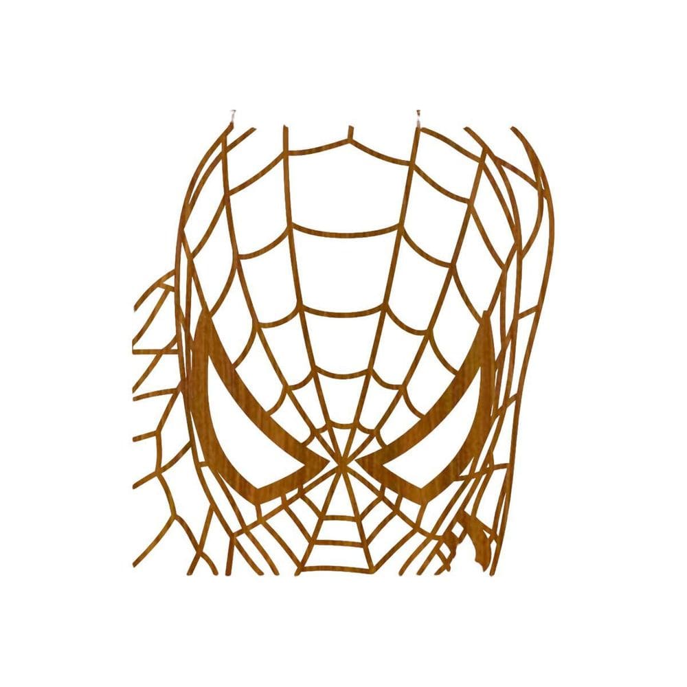 Quadro Decorativo Carvalho Mdf Homem Aranha 40X20Cm