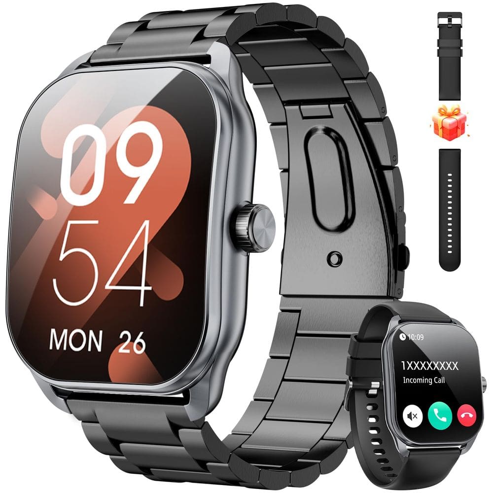 Smartwatch Haulvean Curve Military para homens com monitor de frequência cardíaca