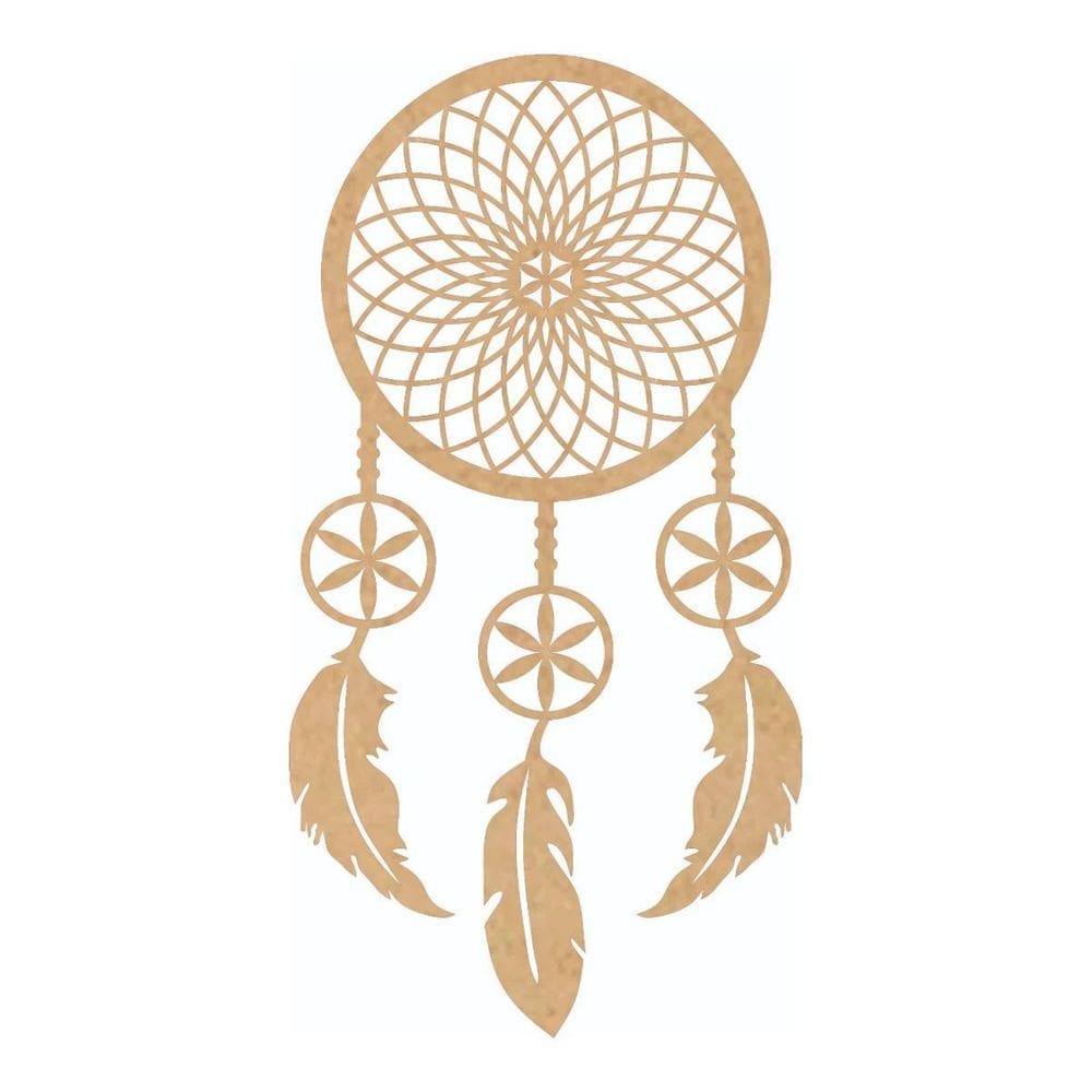 Quadro Decorativo Mdf Cru Filtro Dos Sonhos 40X20Cm