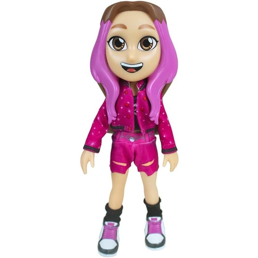 Boneca Emilly Vick Dos Rosa Youtuber Vinil 25cm - Baby Brink