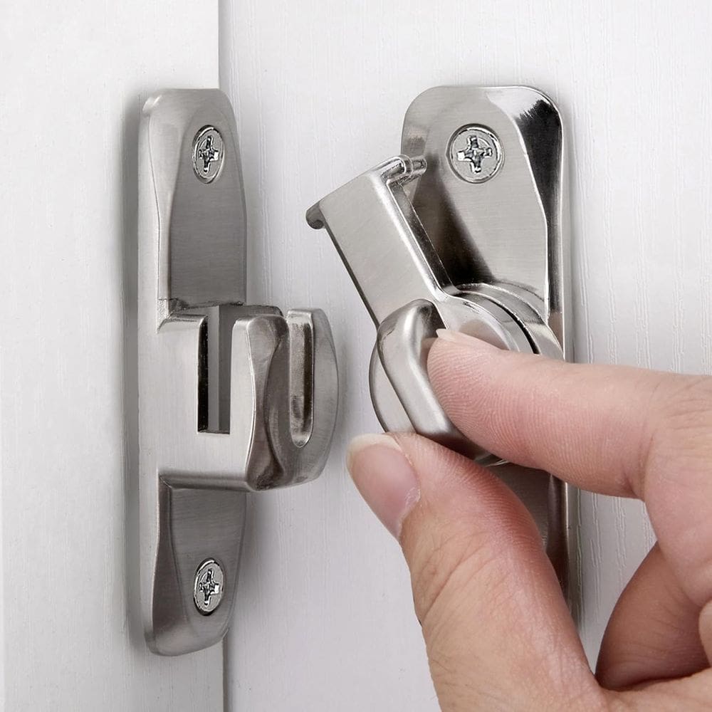 Fechaduras de porta de celeiro INIRET Conjunto de fechaduras de 90/180 graus x6