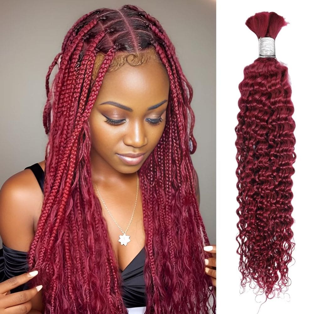 Braiding Hair LOLLY HAIR Deep Water Wave 24&quot; 50g 12A Brazilian