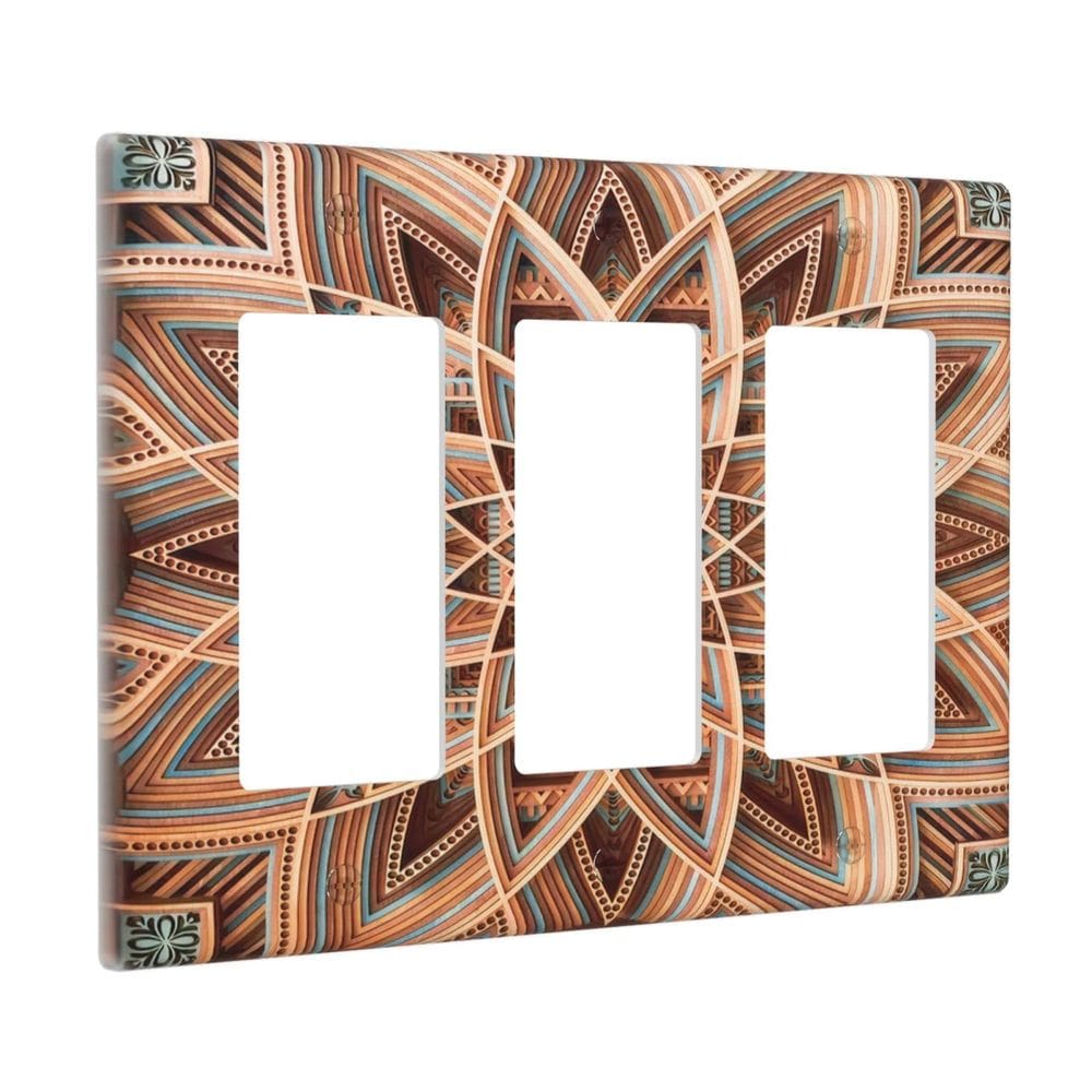 Capas de saída decorativas Yamxbfa Bohemian Mandala Wood