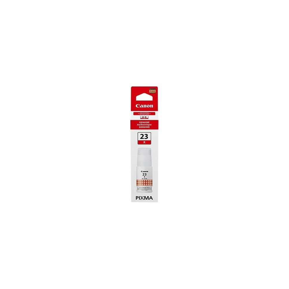 Garrafa de tinta Canon GI-23 vermelha genuína 140 mL Megatank G620