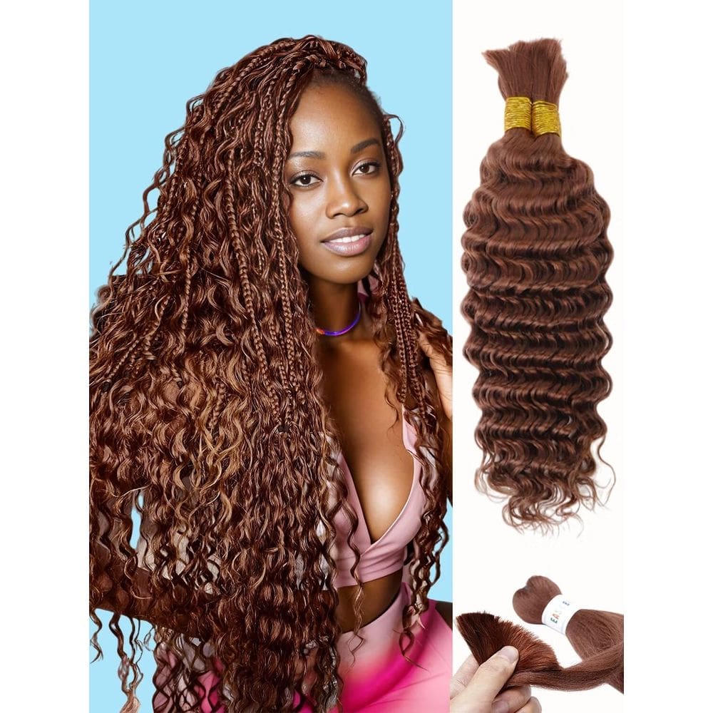 Braiding Hair Sudreman Deep Water Wave 24 polegadas, 200 g, 2 pacotes