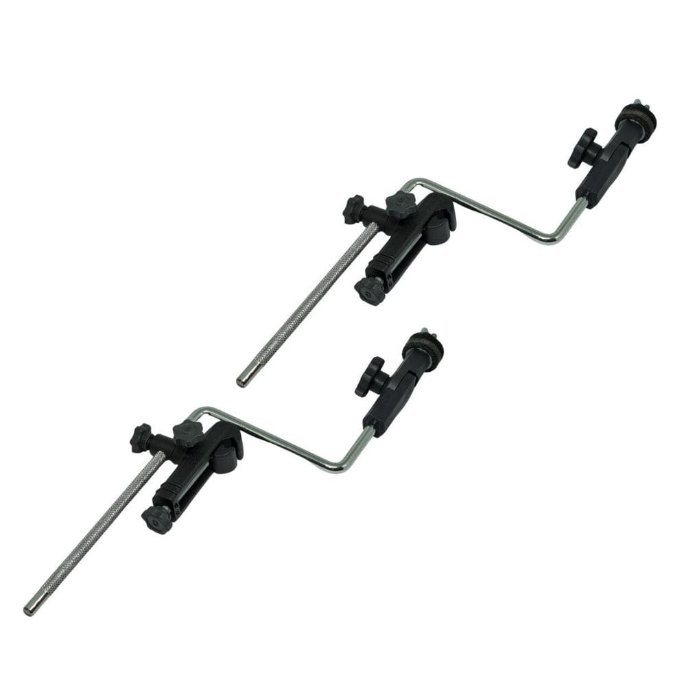 Kit 2 Clamp Com Haste Para Prato Bateria E Percussão Visão