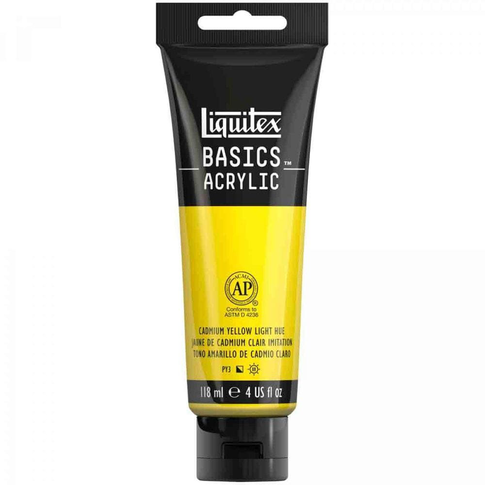 Tinta Acrílica Liquitex Basics 160 Cad. Yellow Lg Hue 118Ml