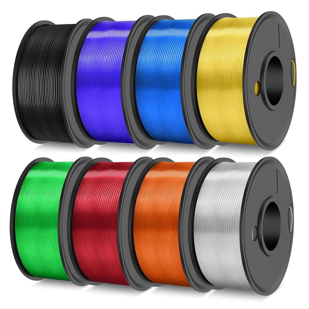 Filamento de impressora 3D TECBEARS PETG 1,75 mm transparente 250g x 8