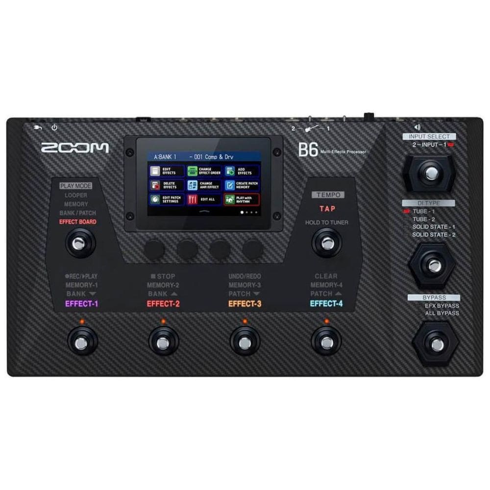 Pedaleira Zoom B6 Multi-Effects Para Contrabaixo