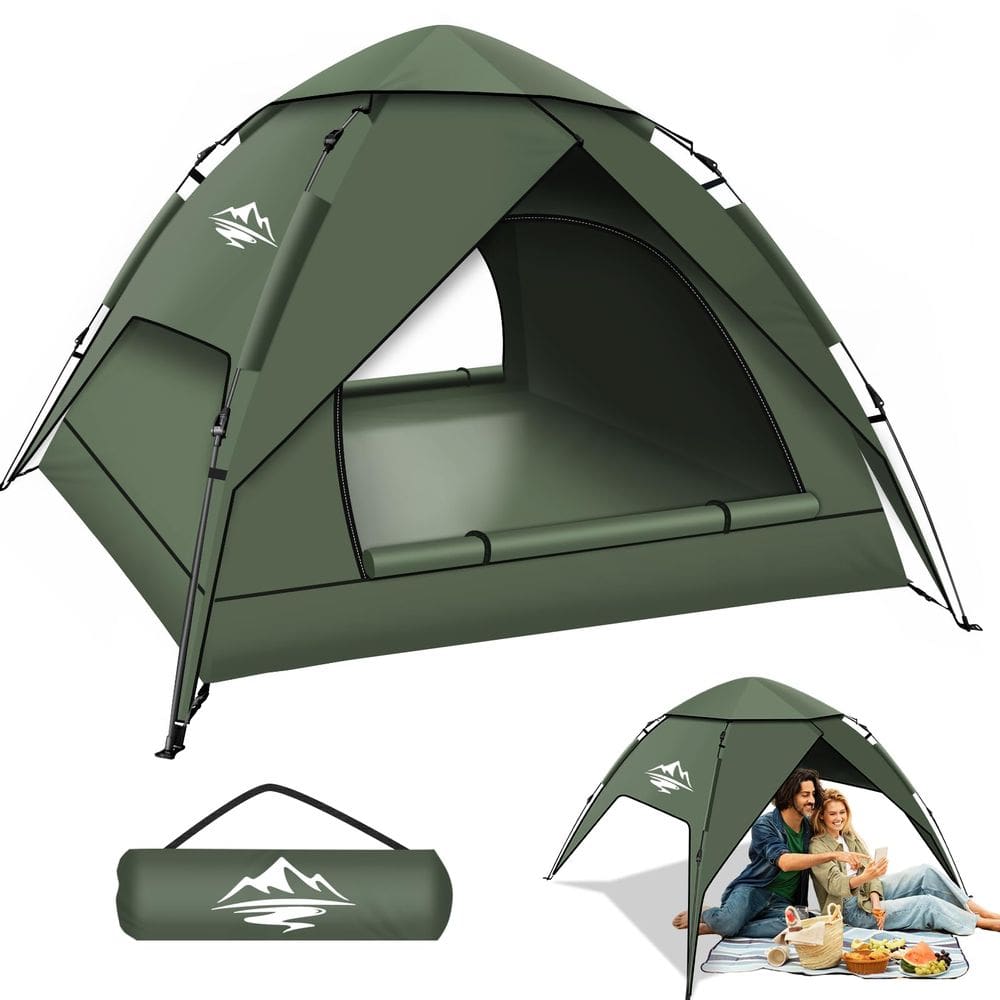 Tenda de acampamento Purebox para 2-3 pessoas à prova d`água e à prova de vento