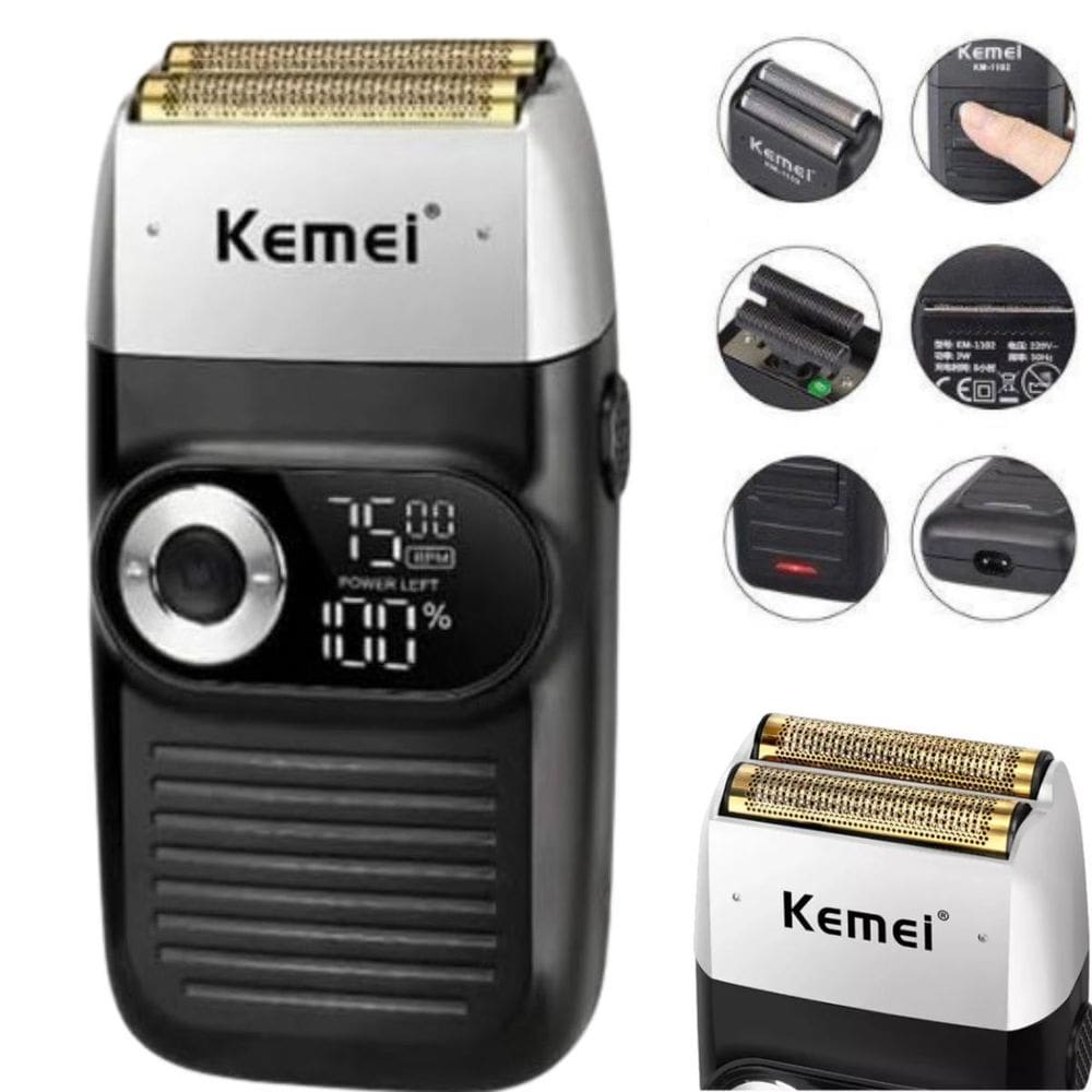 Barbeador Kemei Km-2026 Bivolt Para Cortes Detalhados