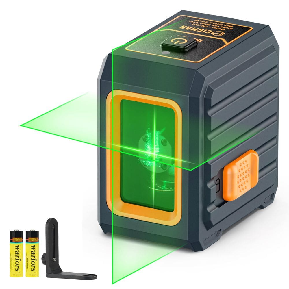 Nível a laser CIGMAN, autonivelante, 30 m com suporte magnético