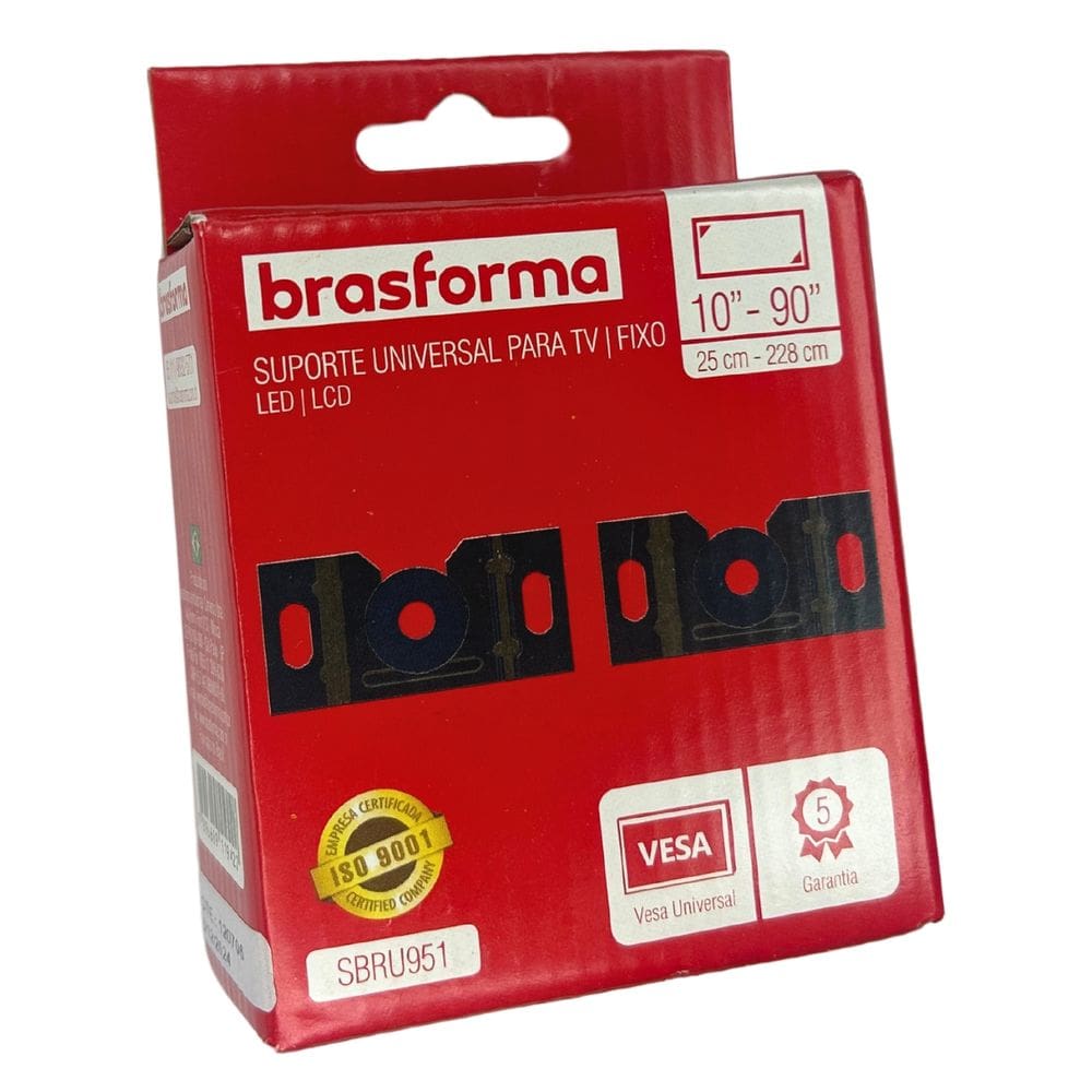 Suporte Tv Fixo Led Lcd Brasforma SBRU951 Tamanho:10 polegadas