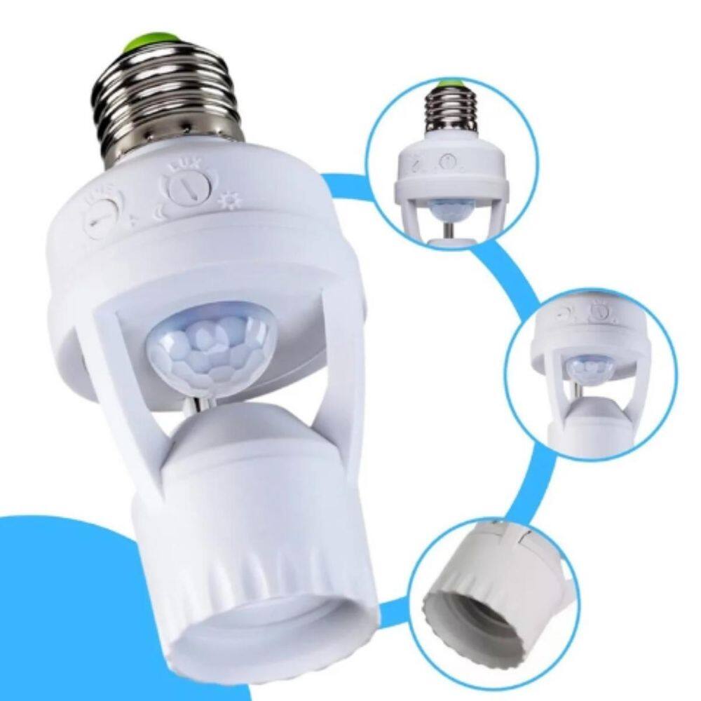 Sensor Automático Com Suporte Para Lâmpada