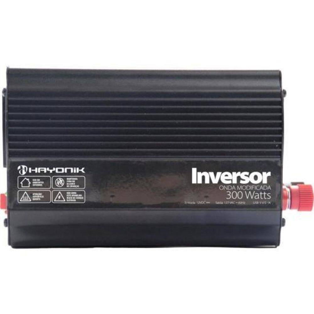 Inversor de Onda Modificada Hayonik MSW1103 300W 12V/127V USB [F003]