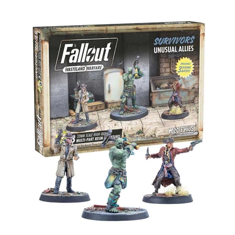 Conjunto de miniaturas Modiphius Fallout Wasteland Warfare Survivors