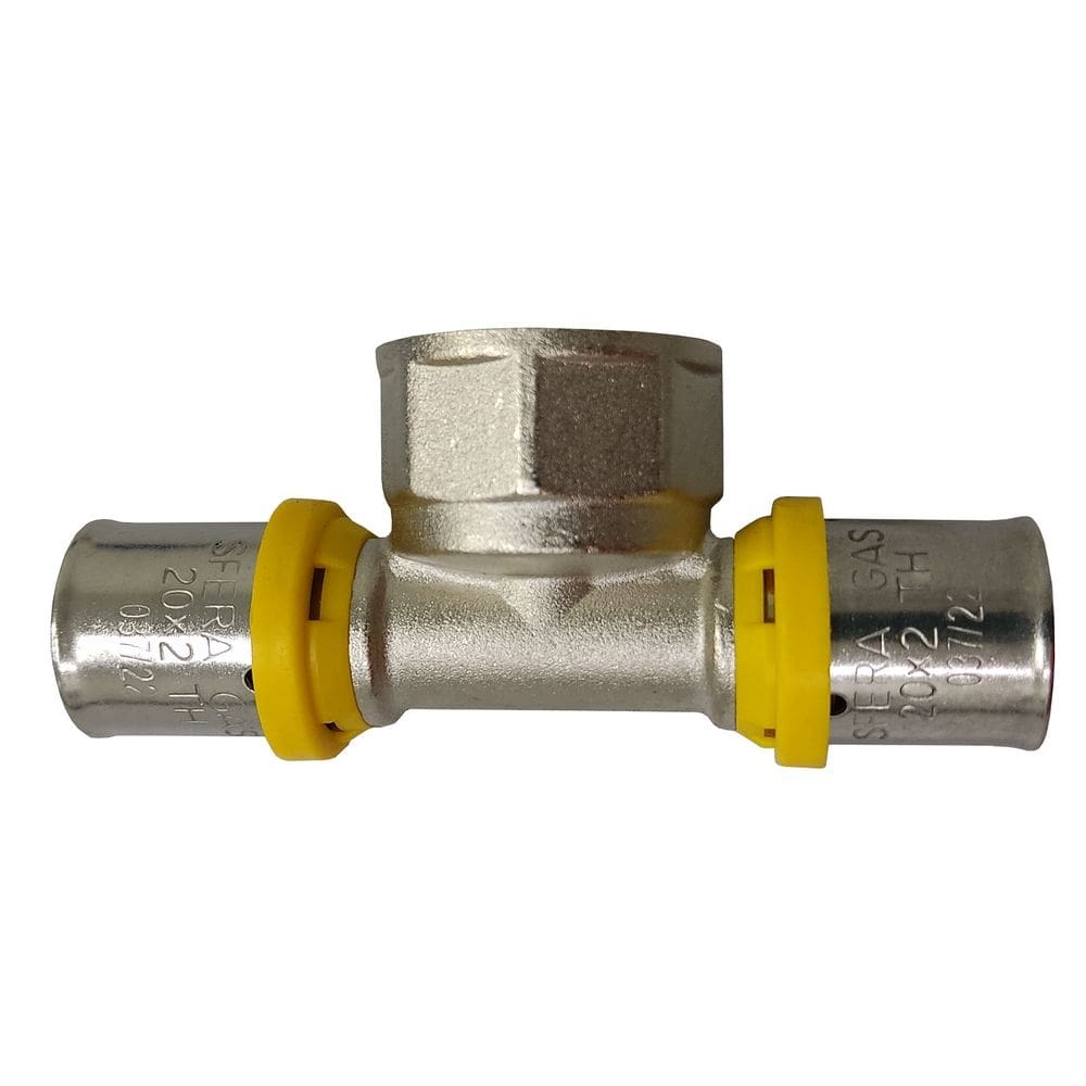 TE Fêmea Prensar Gás 16MMX1/2" Multicamada Sferagas