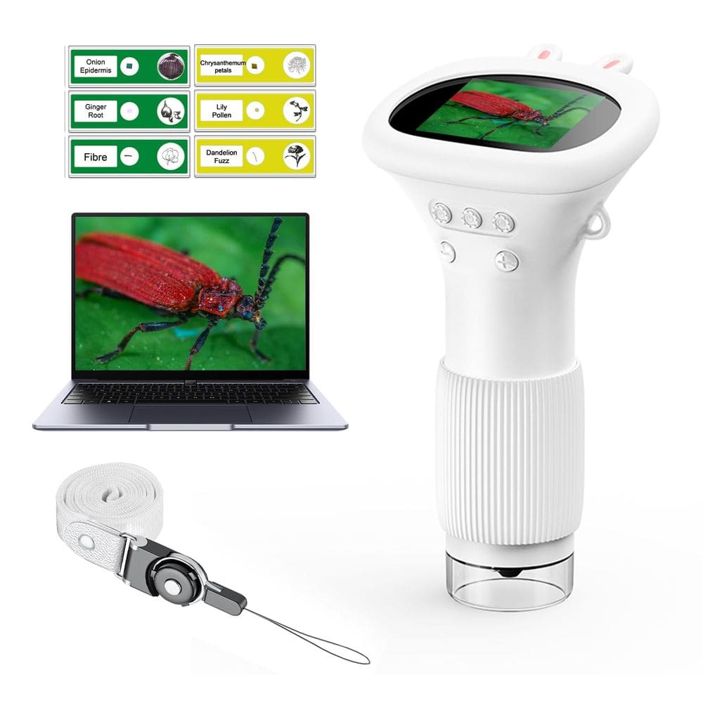 Microscópio WINWEND Microscópio para crianças com ampliação 100X-1000X