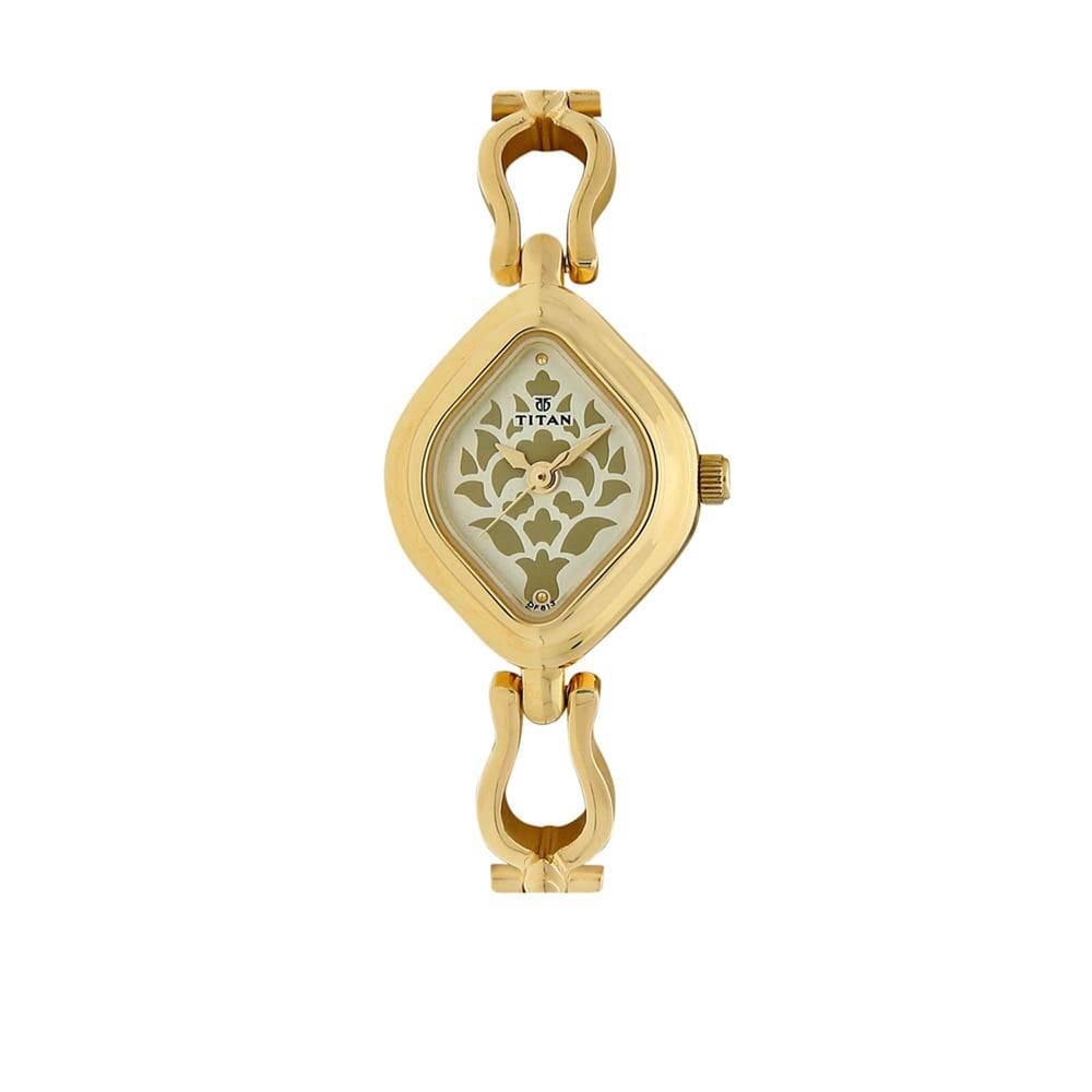 Relógio Titan Women 2536YM03 Analógico Quartz Dourado em Aço Inoxidável