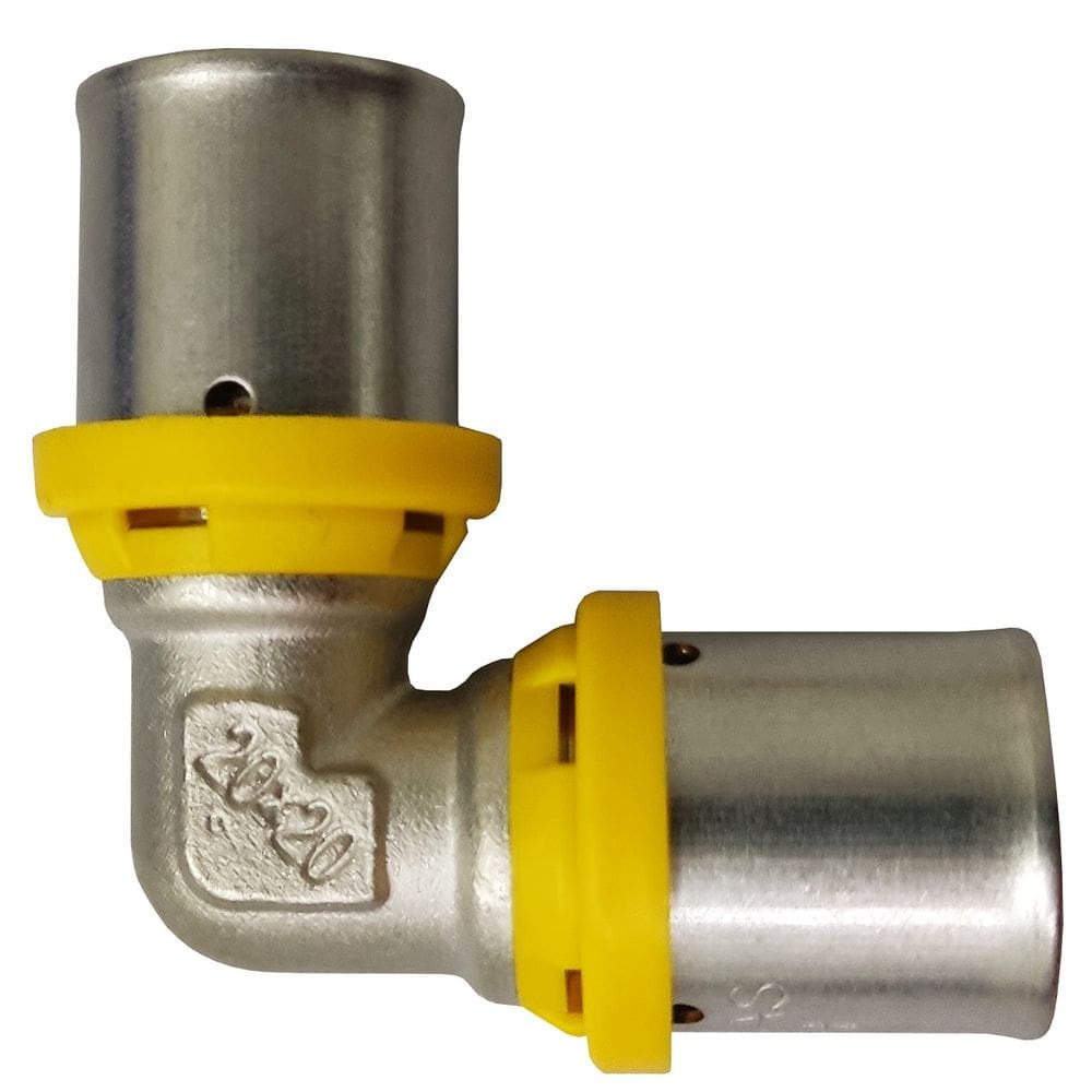 Cotovelo Prensar Gás 20MMX20MM Multicamada Sferagas Kit com 50 unidades