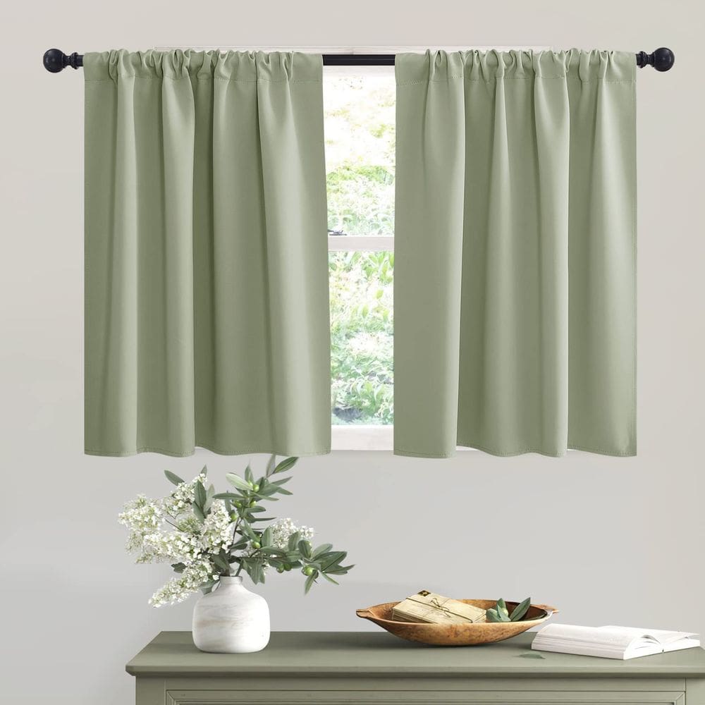 Cortinas Blackout RYB HOME para RV Camper Windows 42x36cm Sage