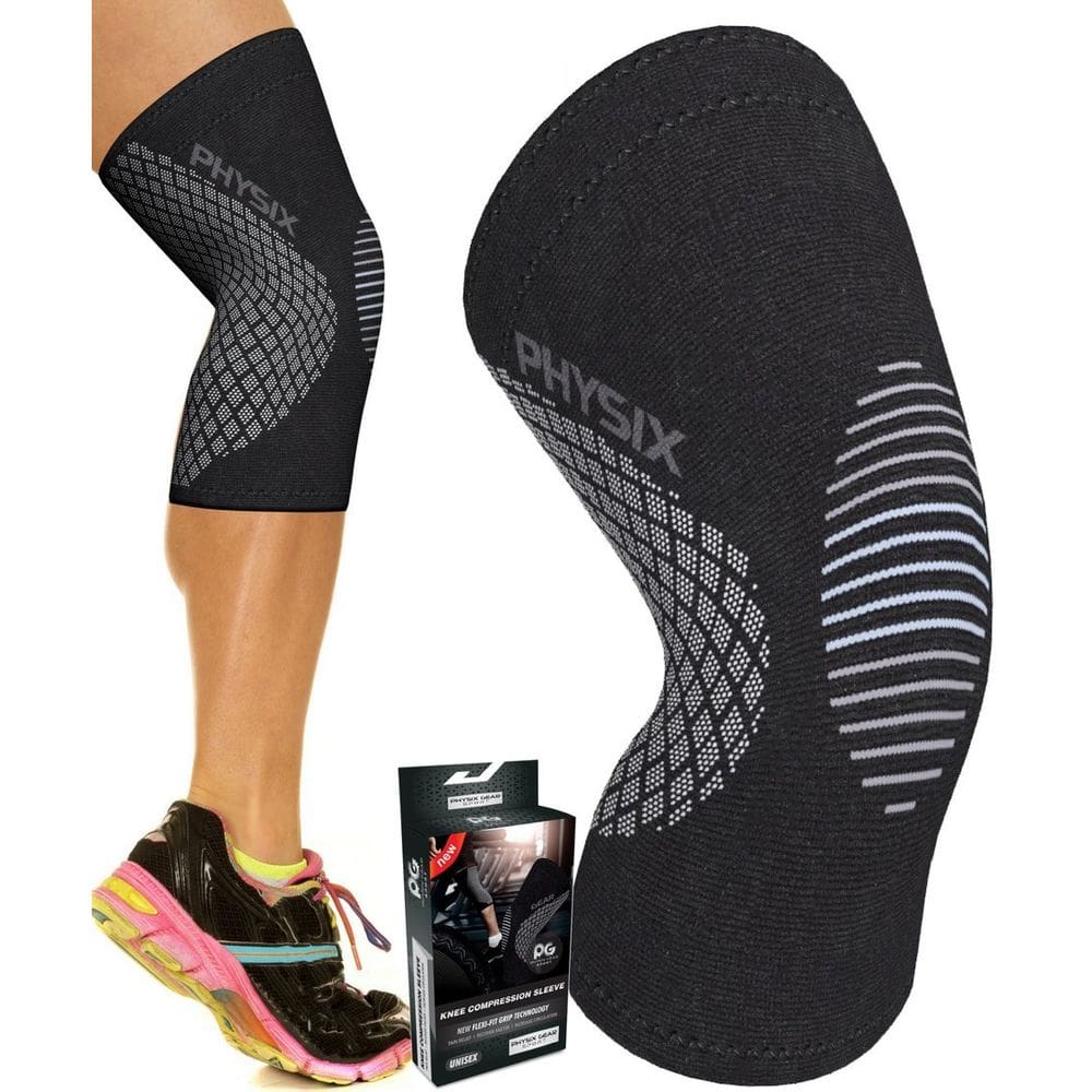 Suporte de joelho Physix Gear Recovery Compression Grey L