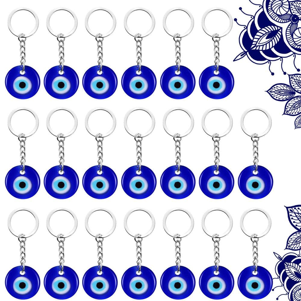 Chaveiro Charms Chuangdi Turkish Blue Evil Eye x20 Glass
