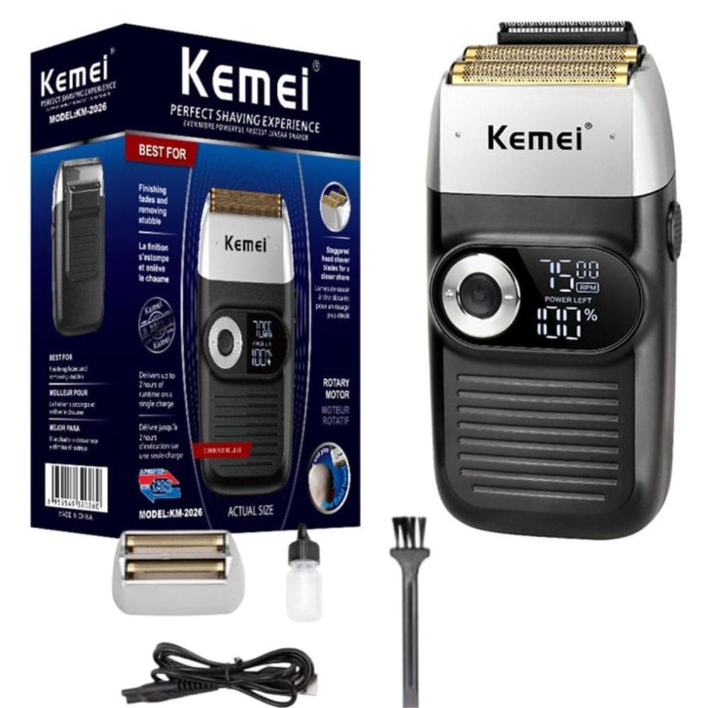 Barbeador Kemei Km-2026 Silencioso Para Contornos Precisos