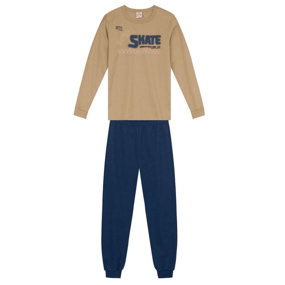 Conjunto Infantil Menino De Skate Em Puff Brandili