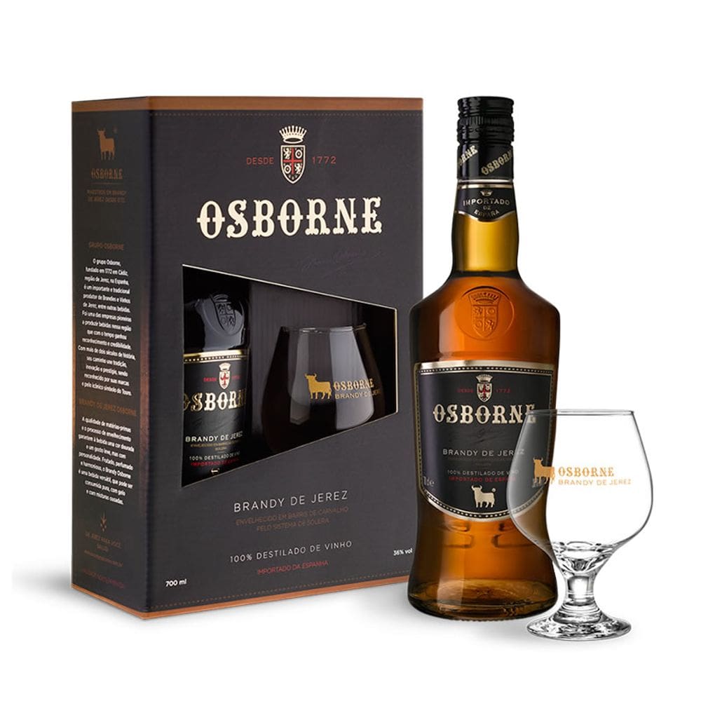 Kit Conhaque Brandy de Jerez Osborne 700 ml