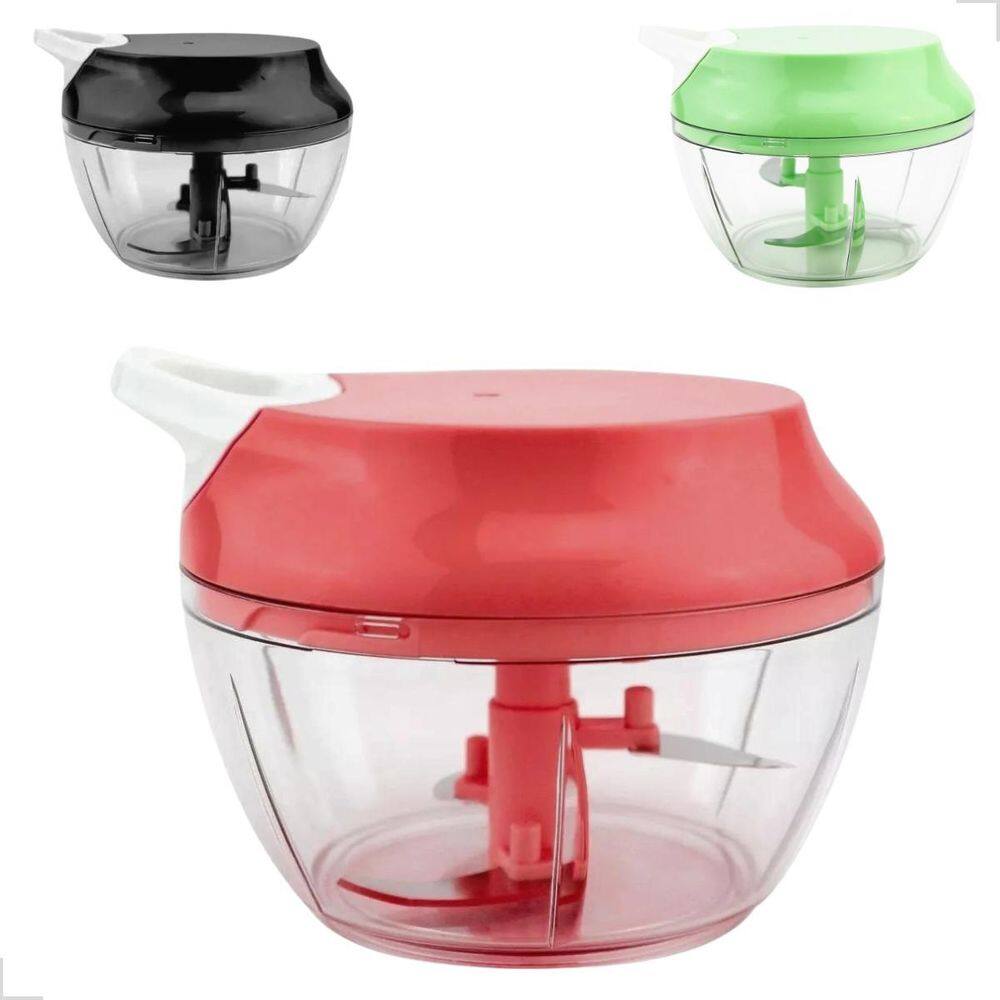 Processador Manual Alimentos 3 Lâminas Acrílico/Inox 500