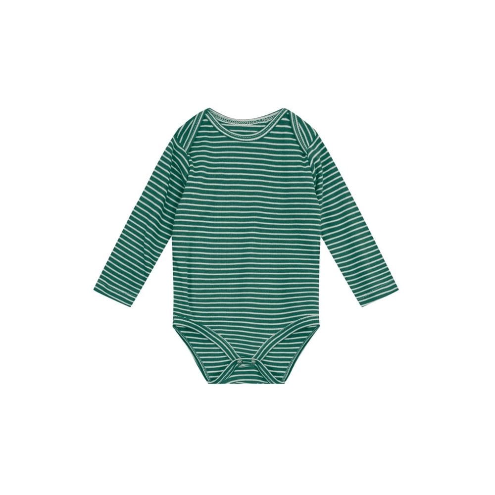 Body Bebê Menino Listrado Verde Brandili