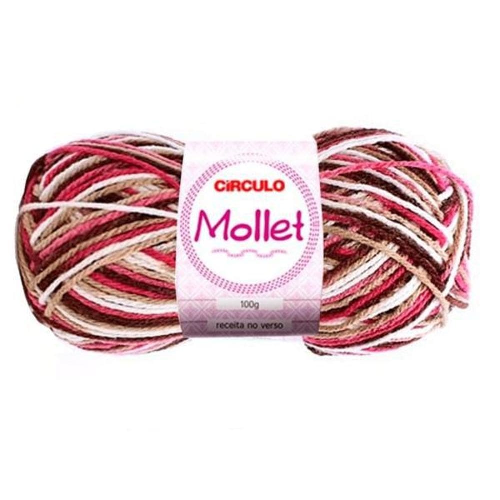 Lã Mollet Círculo Cor Mesclada 100G - 9306