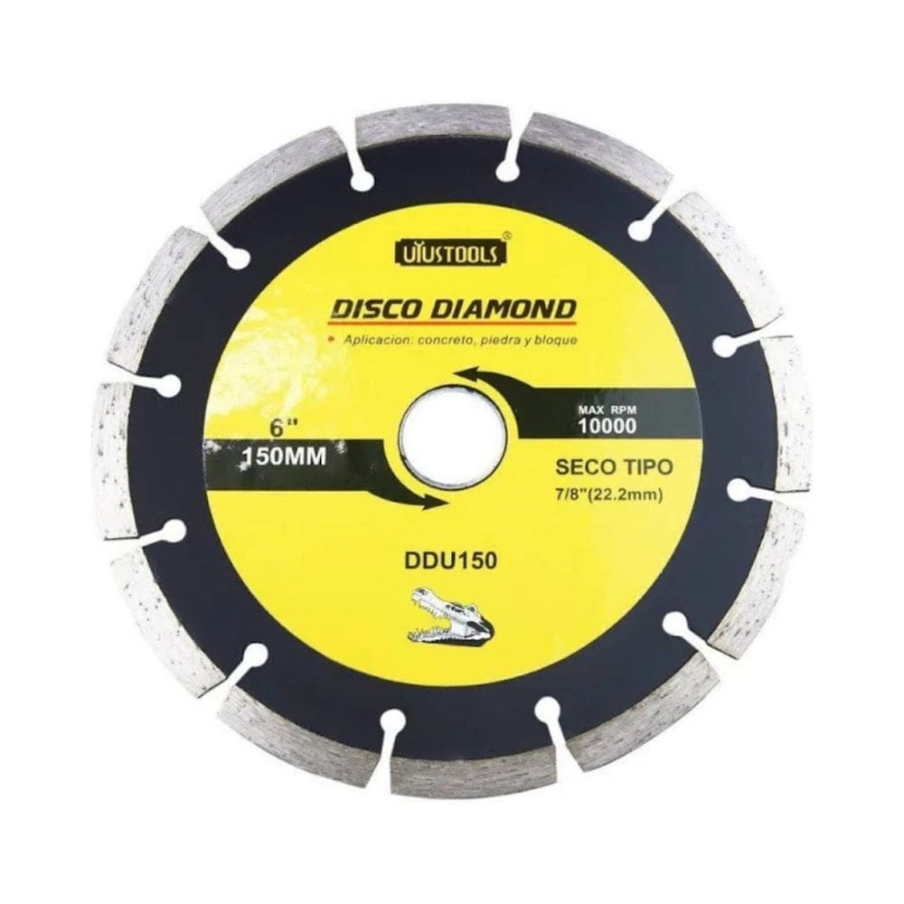 Disco de Corte Seco Diamantado Segmentado 6" (150MM) DDU150