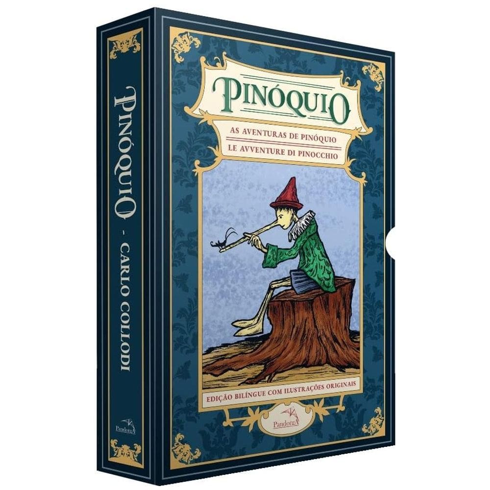 Pinóquio – As Aventuras De Pinóquio Box 2 Livros Marcador + Pôster + Cards