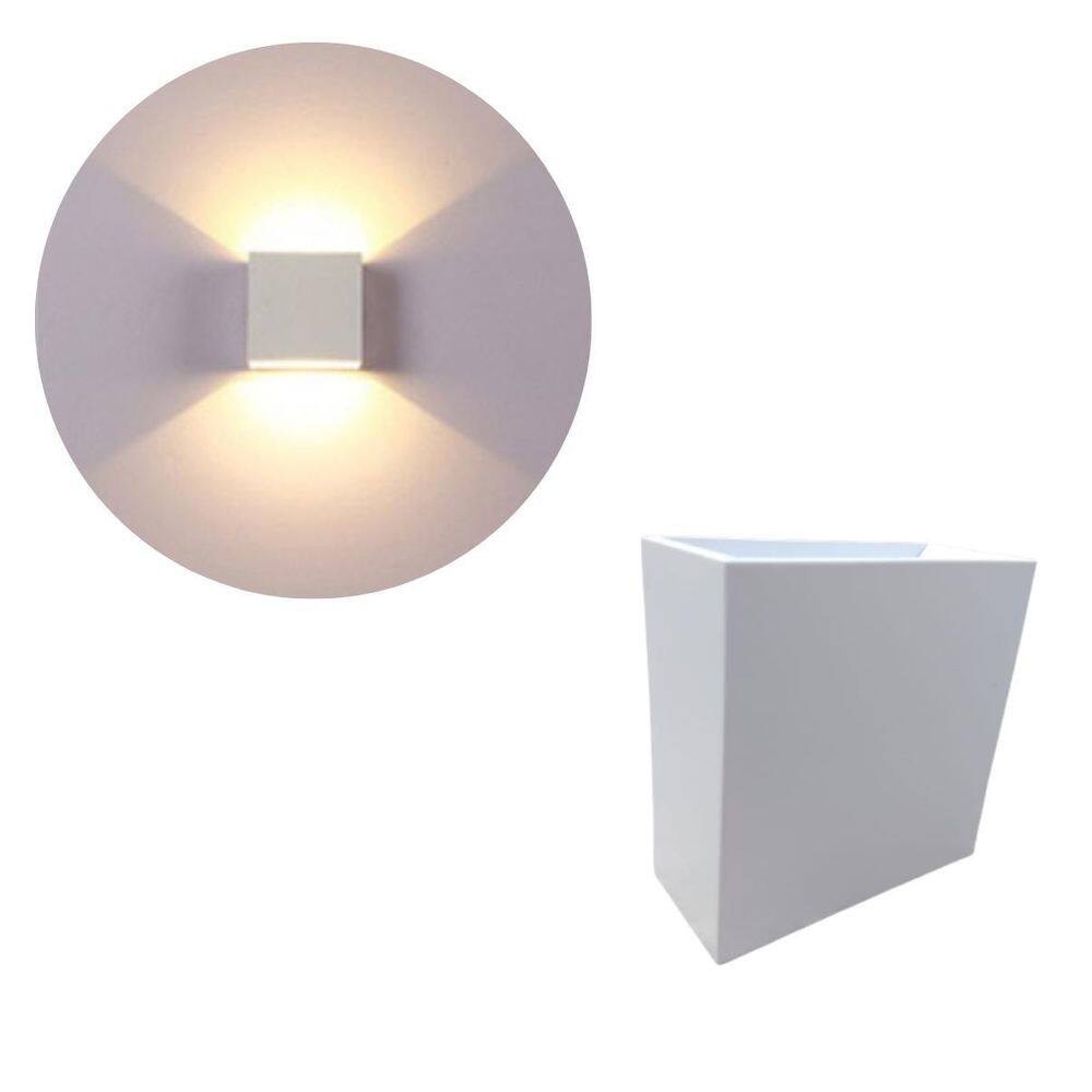 Luminária Balizador Arandela Slim 6W Branco Quente Sobrepor