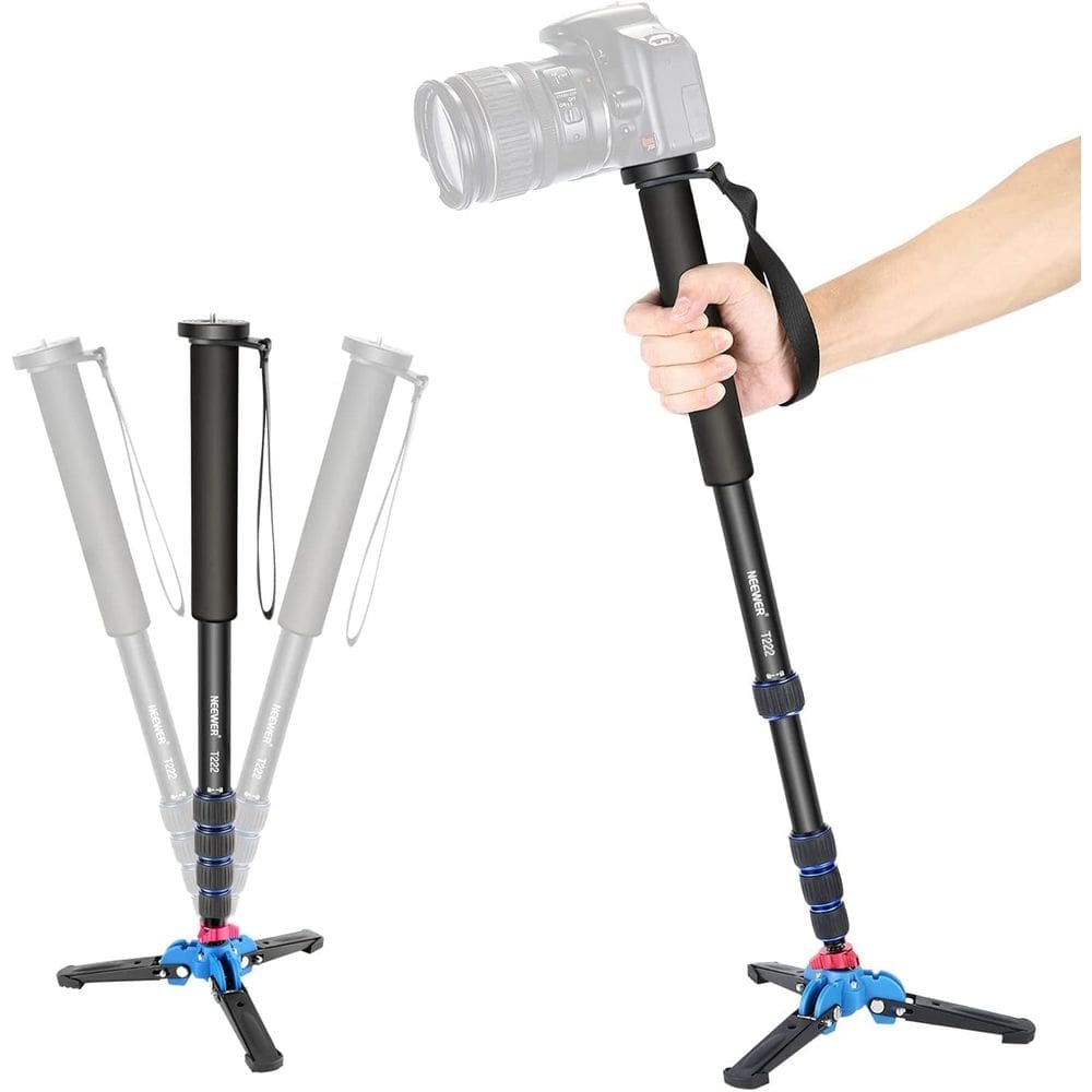 Câmera Monopod Neewer Extensível com Base de Suporte 52-168 cm