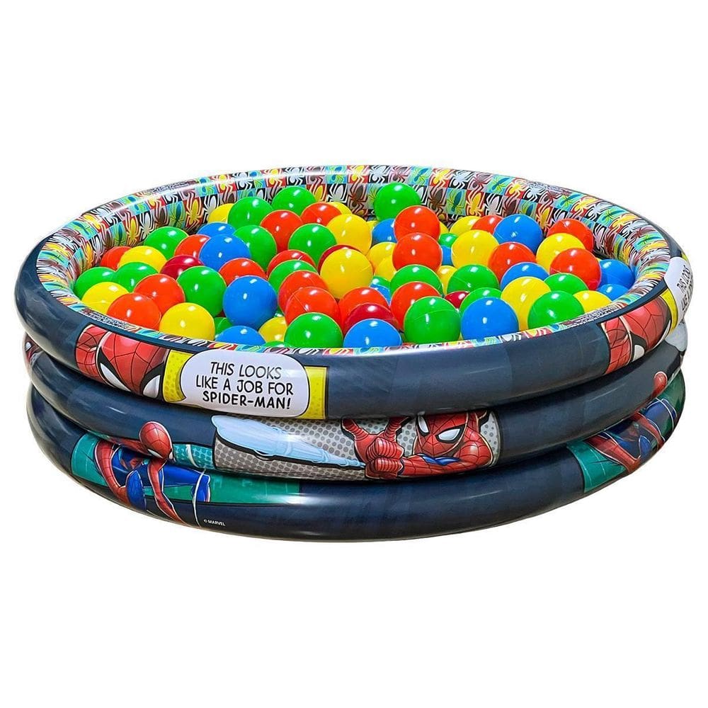 Piscina Infantil Inflável 100L Homem Aranha + 50 Bolinhas