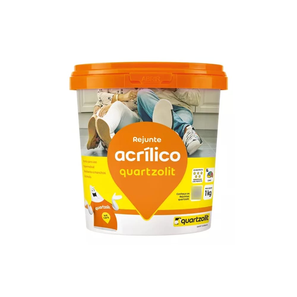Rejunte Acrilico Quartzolit Branco