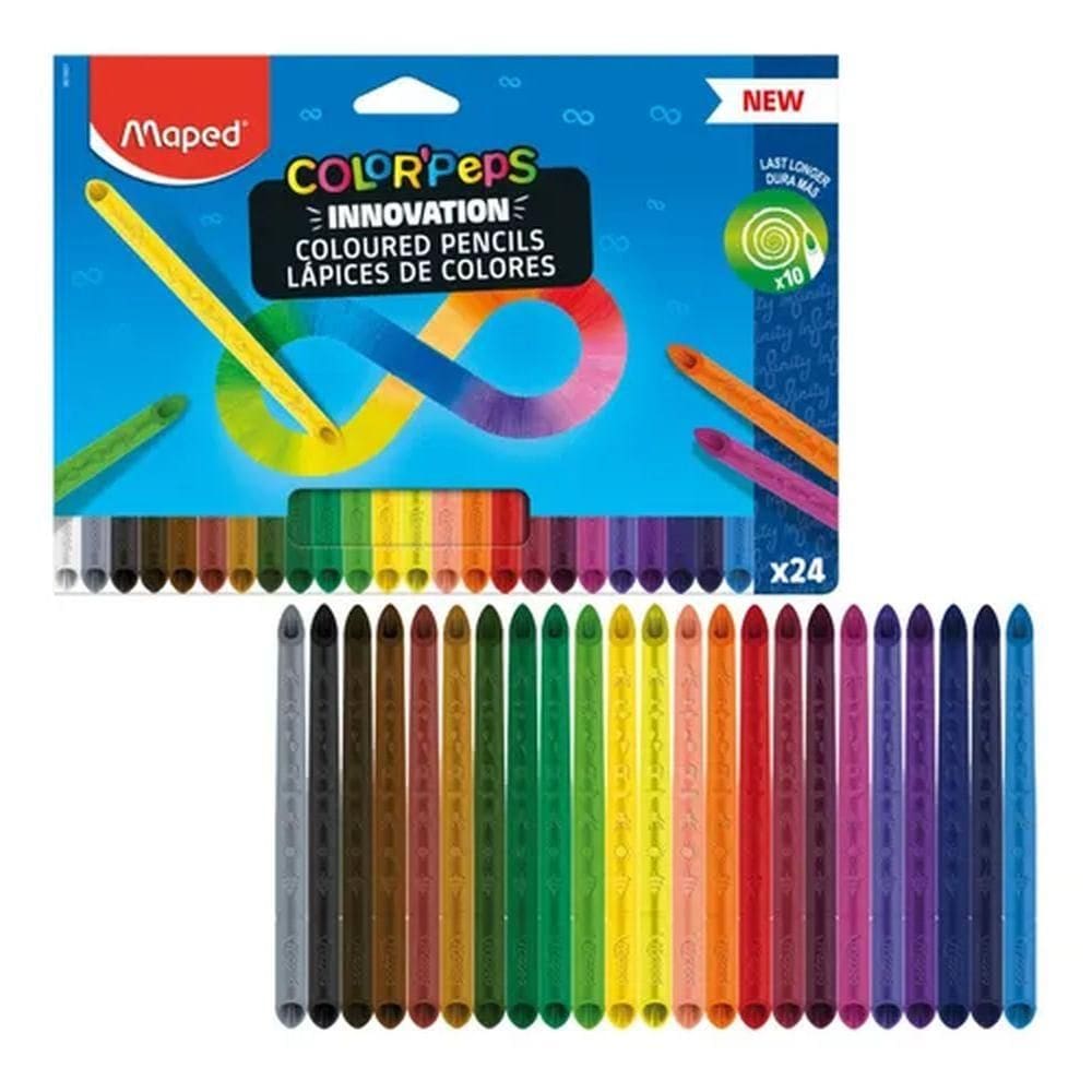 Lápis de Cor com 24 Cores ColorPeps Infinity 861601 - Maped