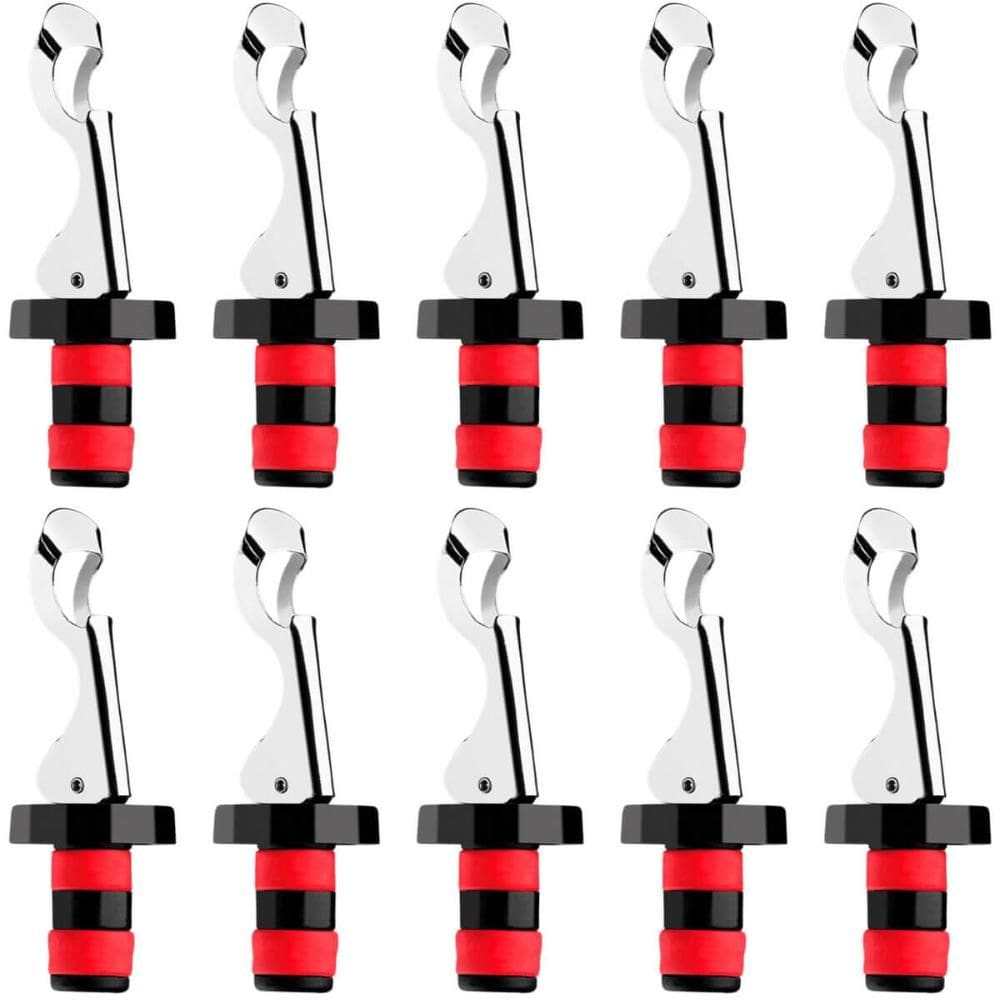 Kit 10 Tampas para Garrafa Acessórios para Vinho Abridor de Garrafa Conservar Proteger Brinox