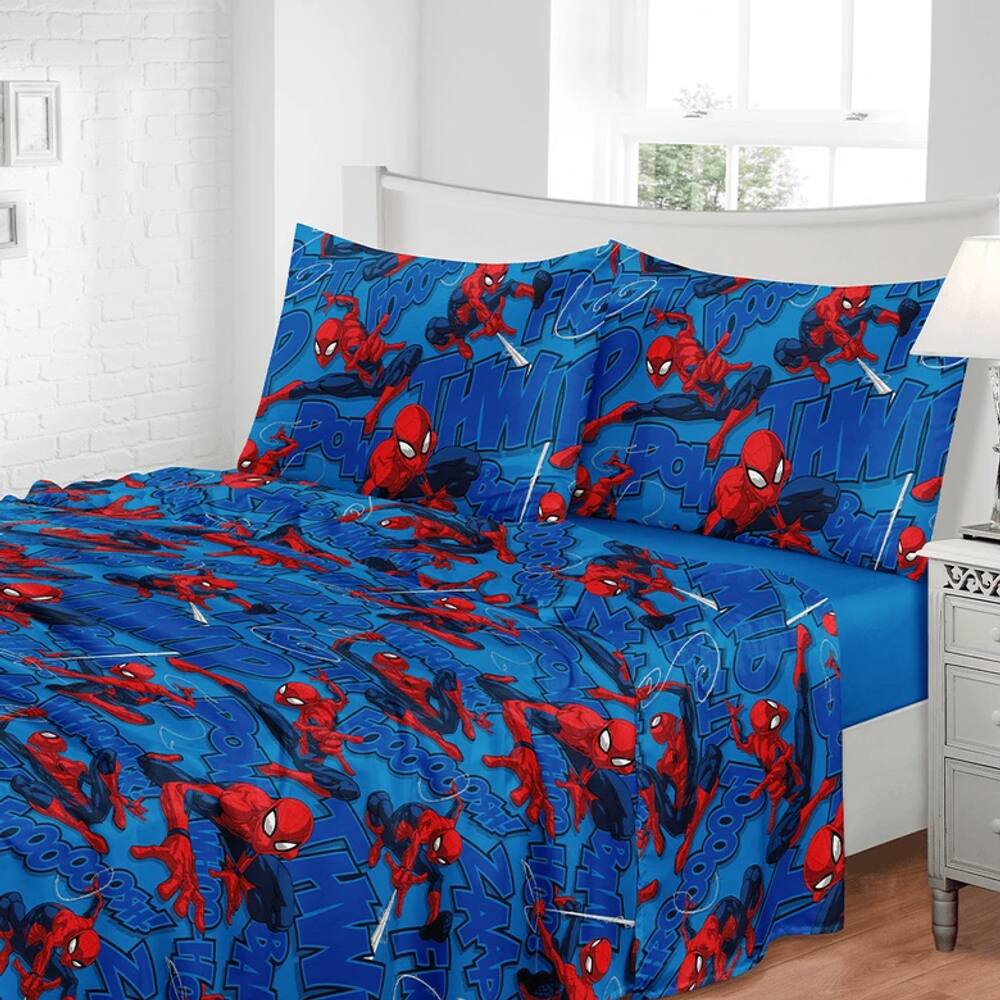 Jogo de Cama 2 peças Infantil Toque de Seda - Jolitex - Homem Aranha