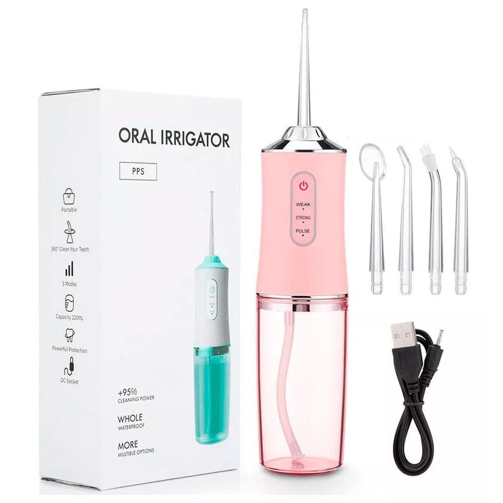 Irrigador Oral Portátil - Jato Dágua 4 Bicos - Envio 24hrs