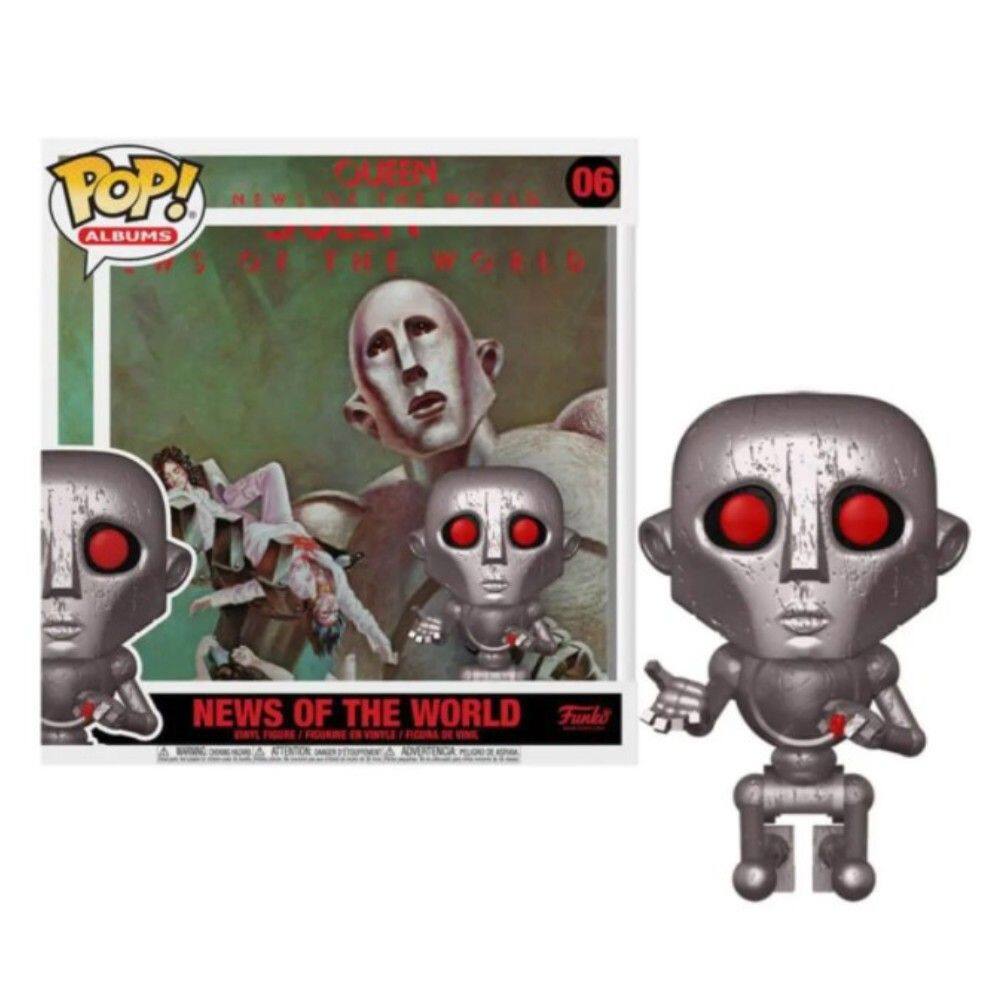 Pop Funko Queen News Of The World C/ Capa Do Álbum #06 Albums