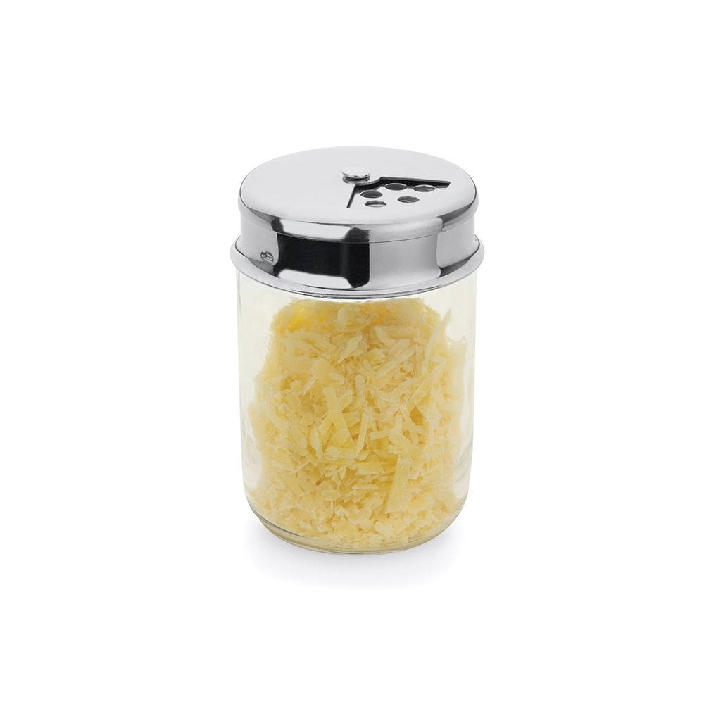 Porta Queijo Orégano Multiuso Tampa 2 Aberturas 160ml Vidro